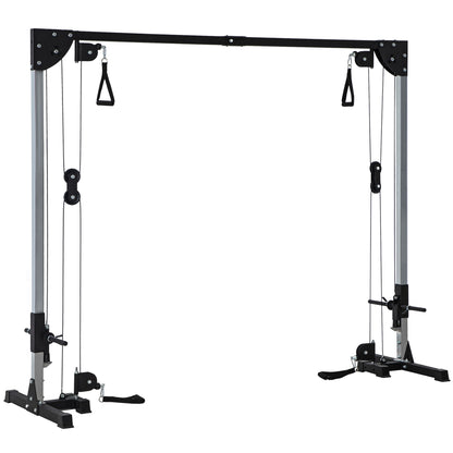 Multi Home Gyms with Cable Pulley System, Cable Crossover Machine with 4 Handles for Full Body Strength Training