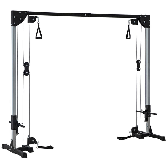 Multi Home Gyms with Cable Pulley System, Cable Crossover Machine with 4 Handles for Full Body Strength Training