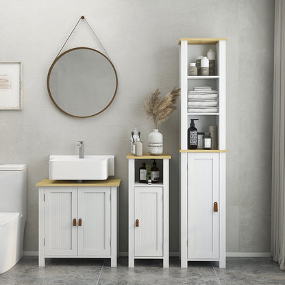 Under Sink Bathroom Cabinet for Basin without Pedestal - White