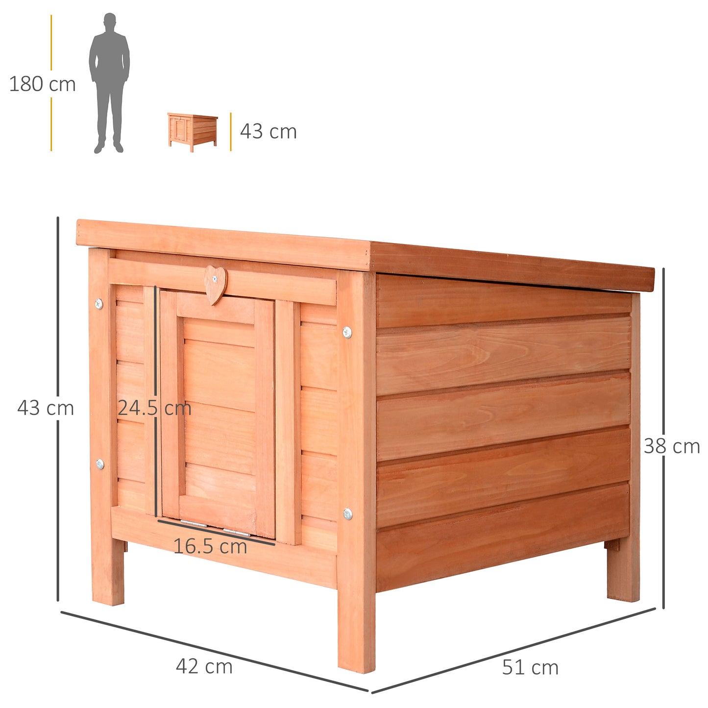 Wooden Rabbit Hutch Outdoor, Guinea Pig Hutch, Rabbit Hideaway, Cat House, Bunny Cage Small Animal House with Openable Roof
