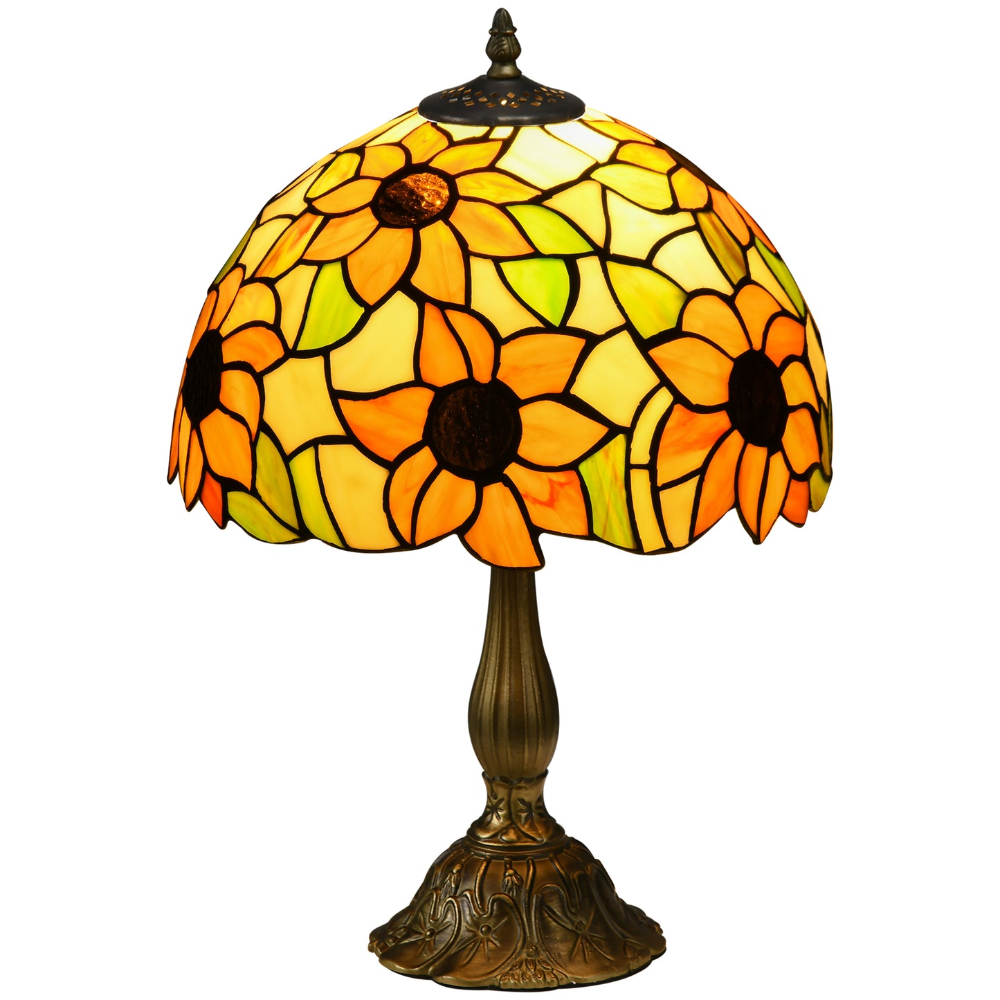 Tiffany Stained Glass Table Lamp, Handmade Antique Bedside Lamp for Bedroom, Living room, Home, Nightstand