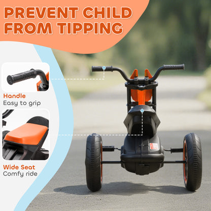 Kids Tricycle Baby Trike, Kids Trike with Pedal, 3 Wheel Toddler Balance Bike for Indoor Outdoor Use, Orange