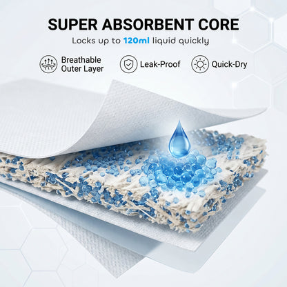 Dog Diapers Super Absorbent Leak-Proof Dog Nappies for Male Dogs Size XS 20-28 cm Waist