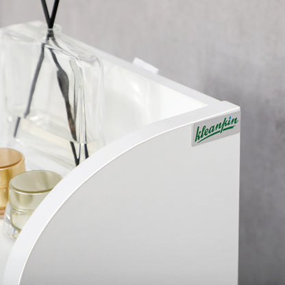 Multi-Storage Narrow Bathroom Cabinet - White