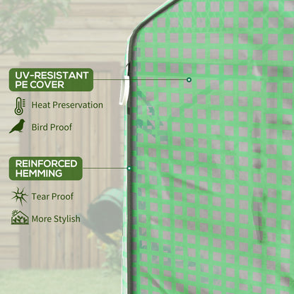 Walk-in Greenhouse with 3 Tier 12 Shelves, Small Greenhouse with Reinforced PE Cover