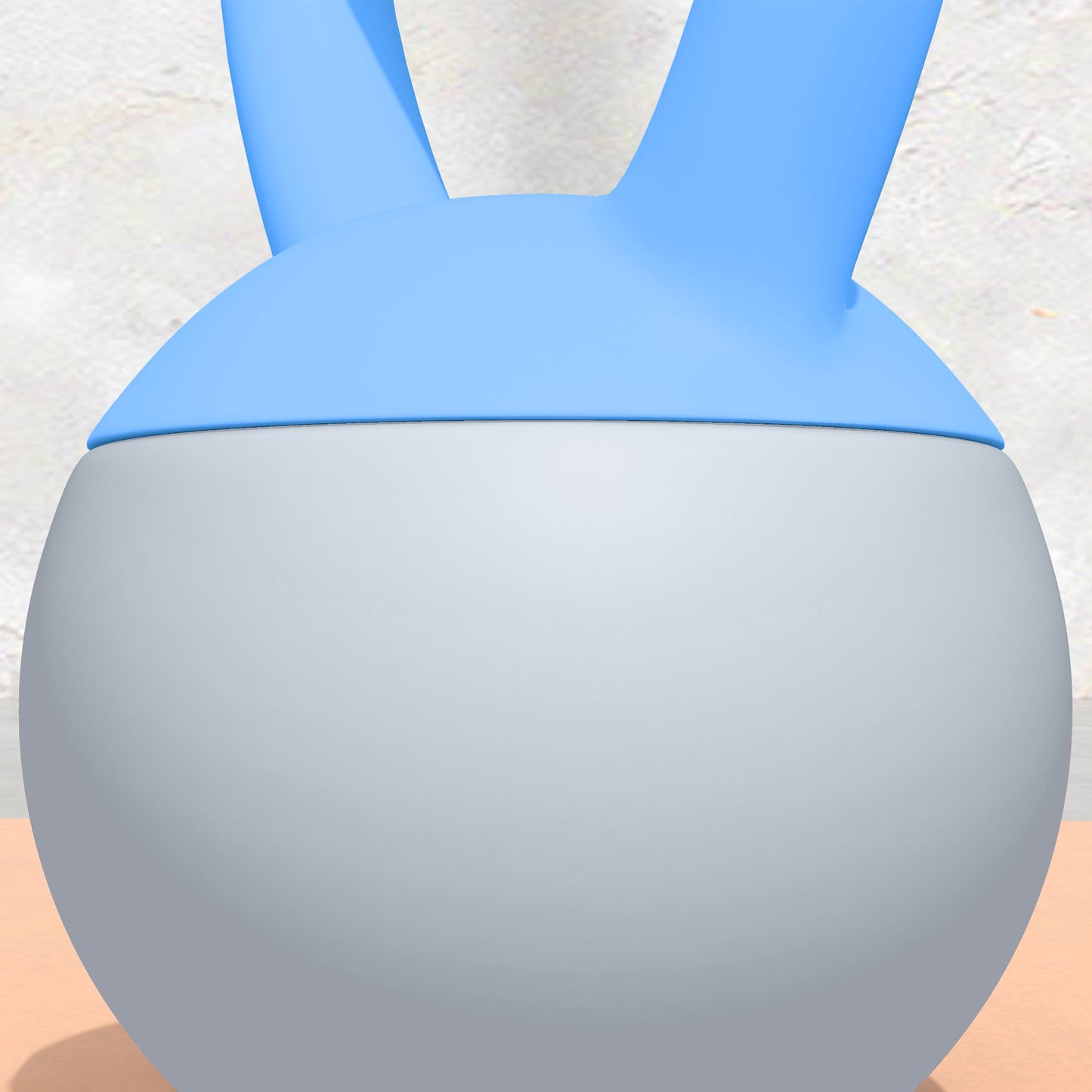 4KG Soft Kettlebell, Kettlebell with Non-Slip Handle for Home Gym, Weight Lifting, Strength Training, Light Blue/Grey