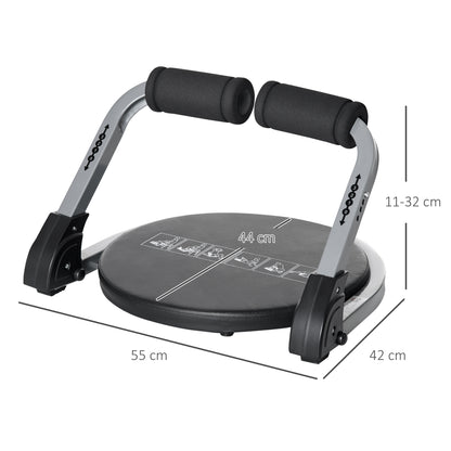 Abs Trainer, Ab Crunch Machine, Foldable Abdominal Trainer, Core Fitness & Whole Body Exercise Equipment for Home Gym