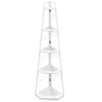 Five-Tier Corner Shelf - White