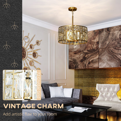72 Glass Crystallite Chandelier - Gold-Tone