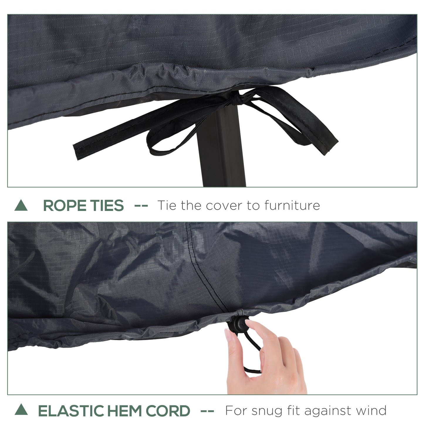 Garden Furniture Cover, Waterproof Windproof 420D Heavy Duty Oxford Fabric Rattan Furniture Cover