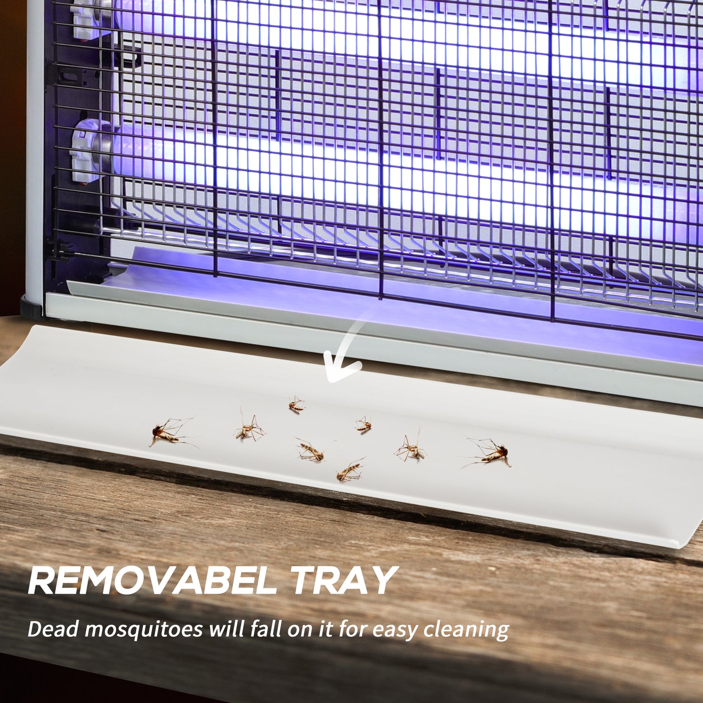Electric Fly Zapper, 20W Electric Fly Killer, Wall Hanging Bug Zapper Indoor & Outdoor Attracting Insect Mosquito Killer