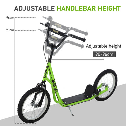 Kick Scooters for Kids with Adjustable Height, Anti-Slip Deck, Dual Brakes, Rubber Tyres