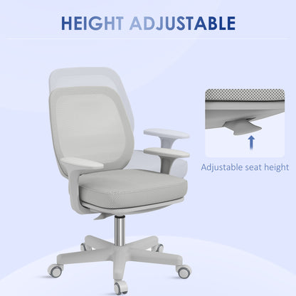 44-56cm Mesh Back Office Chair - Grey