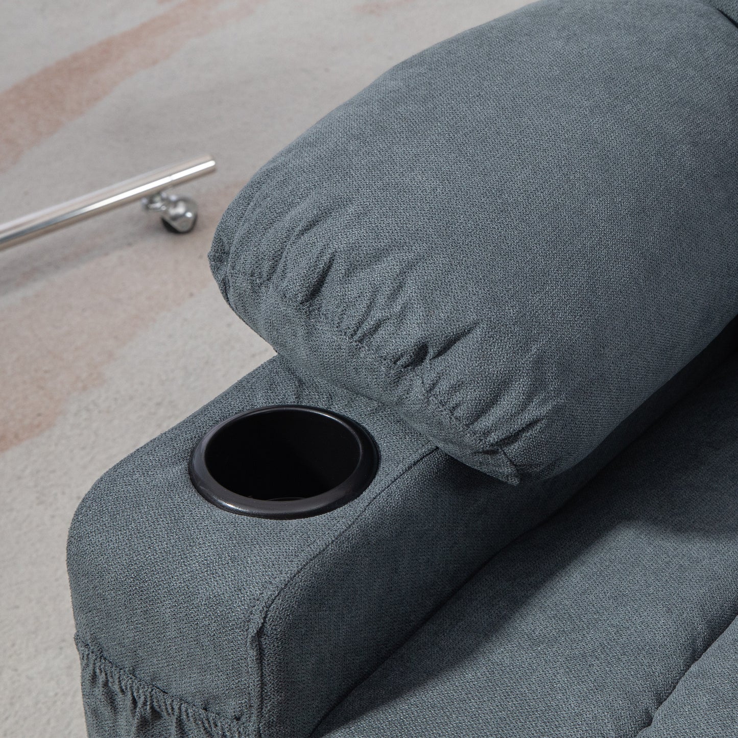 Oversized Riser and Recliner Chairs for the Elderly, Fabric Upholstered Lift Chair for Living Room with Remote Control