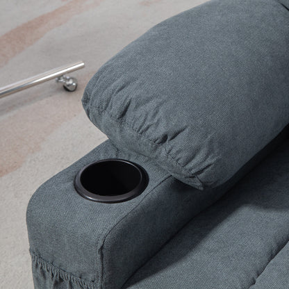 Oversized Riser and Recliner Chairs for the Elderly, Fabric Upholstered Lift Chair for Living Room with Remote Control