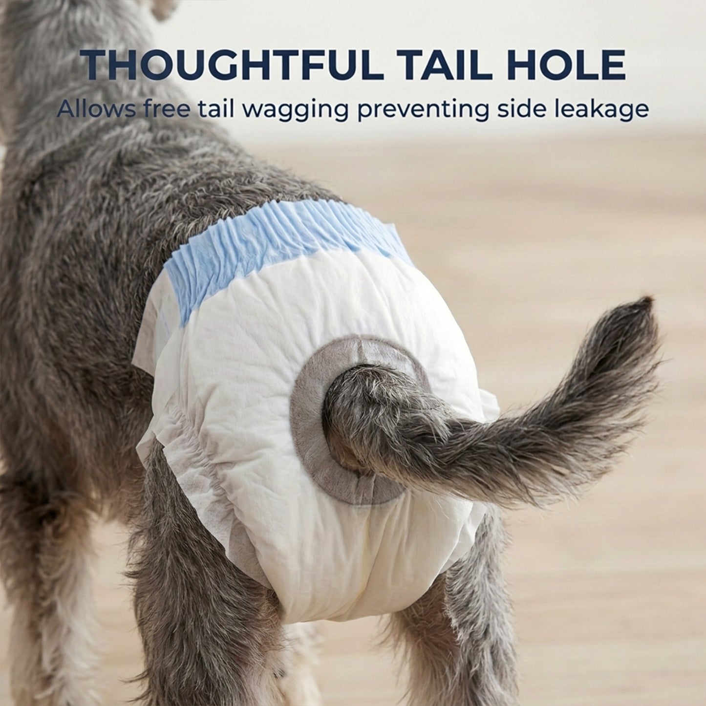 Disposable Dog Diapers Female for S Dogs Incontinence or Excitable Urination and Training 48 Count