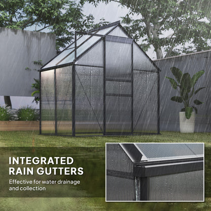 192.5 x 131cm Walk-In Polycarbonate Greenhouse