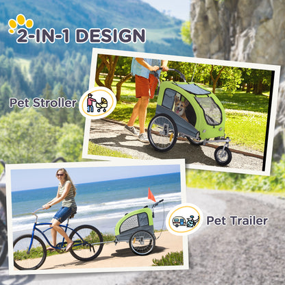 Dog Bike Trailer Pet Stroller Cart Carrier for Bicycle 360° Rotatable