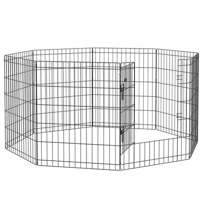 8 Panel DIY Dog Pen with Door, for Dogs, Small Animals, Indoor/Outdoor Use, 76cm High