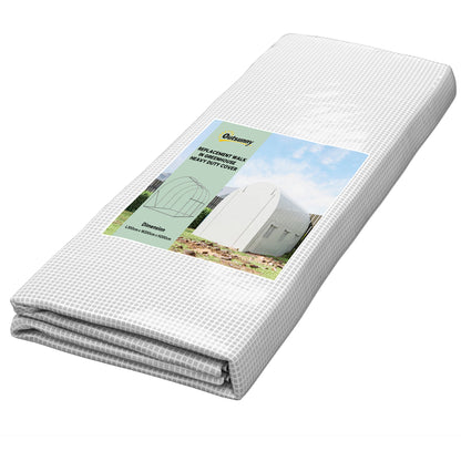 3 x 2 x 2m Polytunnel Greenhouse Replacement Cover ONLY Winter Garden Plant PE Cover for Tunnel Walk-in Greenhouse with Roll