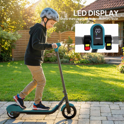 Electric Scooter for Kids, with LED Display, Green