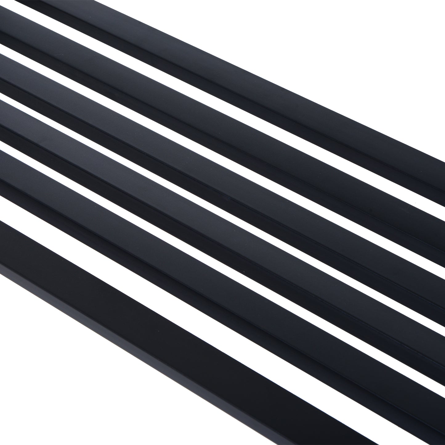 127L x 60W x 85H cm Powder Coated Garden Bench for Patio Backyard, Steel-Black