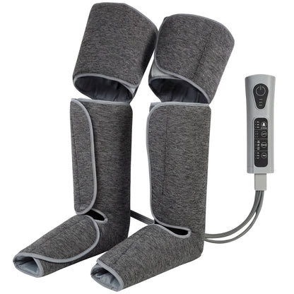Leg Massager with Heat, Compression, 3 Auto Modes & 3 Intensities, Foot and Calf Massage Machine