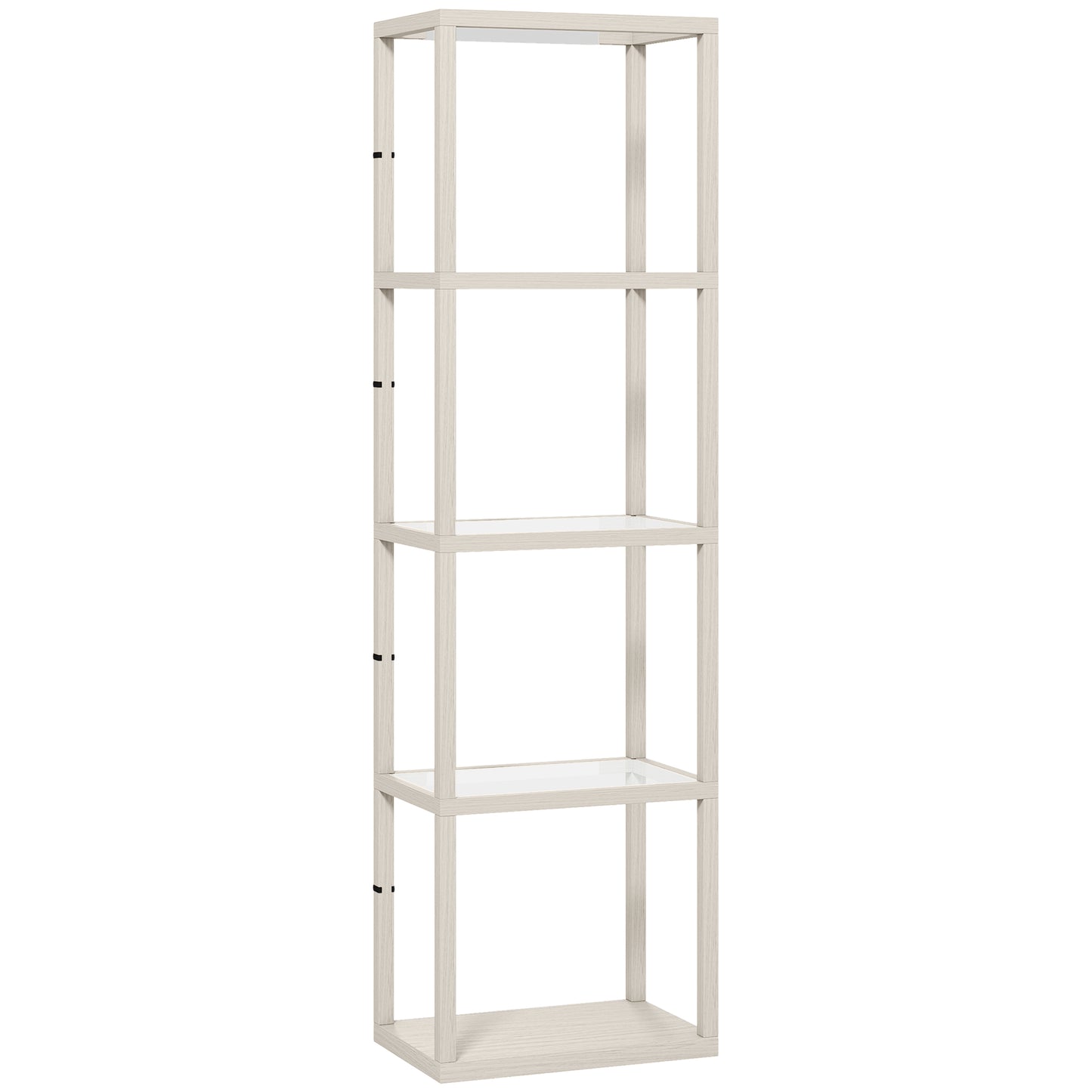 Four-Shelf Floor Lamp - Bleached Oak