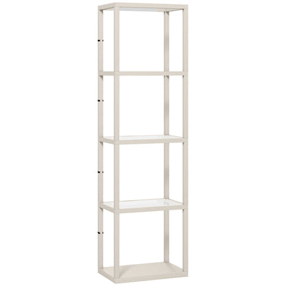 Four-Shelf Floor Lamp - Bleached Oak