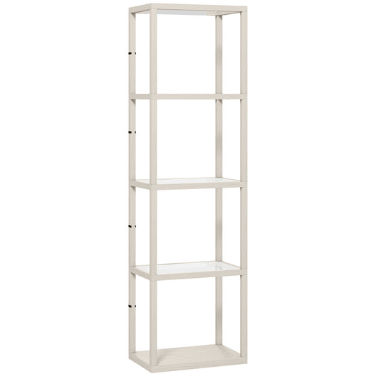 Four-Shelf Floor Lamp - Bleached Oak