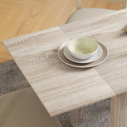 Four-Seater Drop Leaf Dining Table - Wood Effect