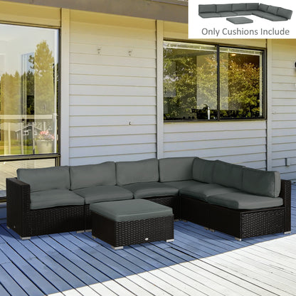 14-Piece Dining Set Cushions - Grey
