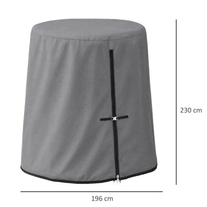 196 x 230 cm Hanging Egg Chair Protective Cover - Grey