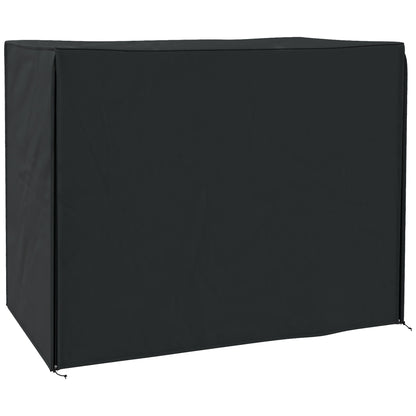 220 x 125cm Three-Seater Swing Chair Protective Cover - Black