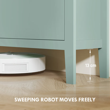 Modern Four-Drawer Shoe Cabinet - Green