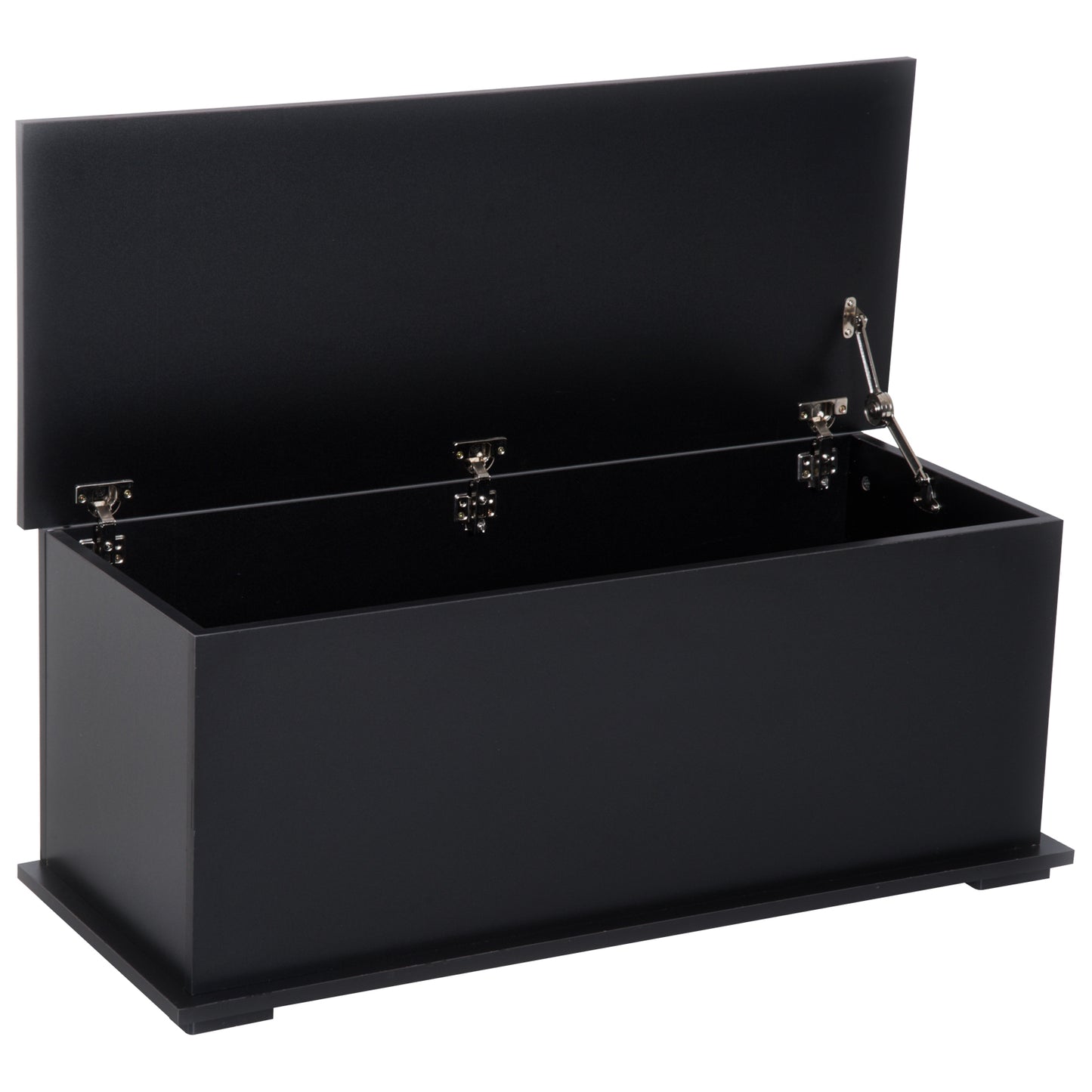 113L Storage Chest, Storage Box with Flip-Top Lid and 2 Safety Hinges, Storage Trunk for Living Room, Entryway