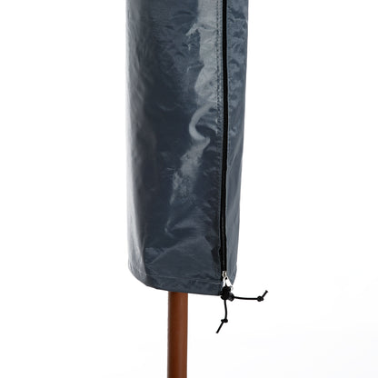 Parasol Cover, Cantilever Umbrella Cover, Banana Umbrella Cover with Zipper for Outdoor Garden, Patio, Grey