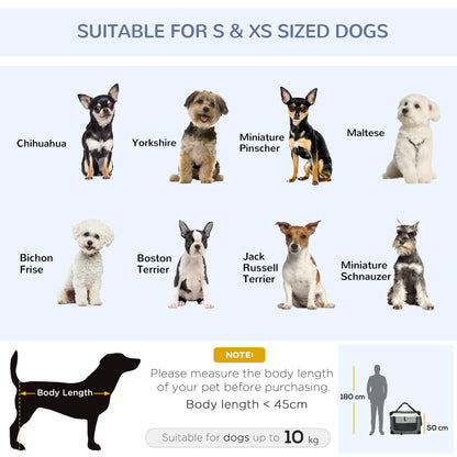 70cm Foldable Pet Carrier, with Cushion, for Small Dogs and Cats - Grey