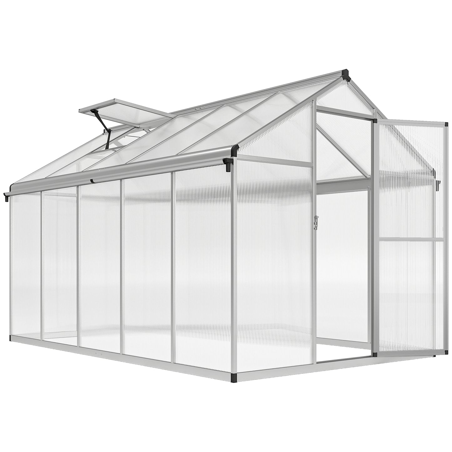 10 x 6ft Aluminium Frame Walk-In Greenhouse