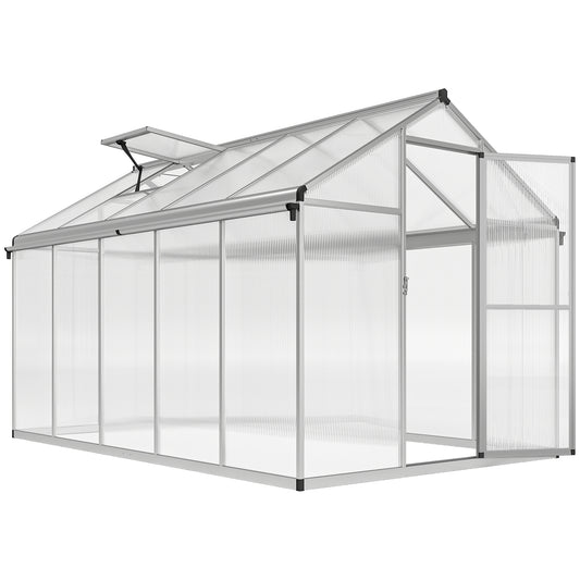 10 x 6ft Aluminium Frame Walk-In Greenhouse
