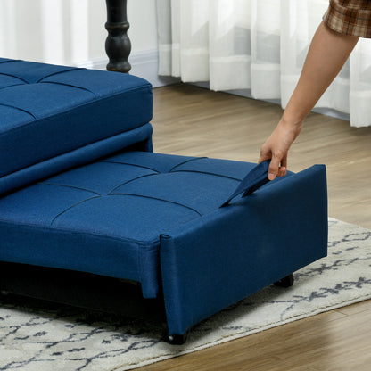 Convertible Chair Bed with Padding Seat, 4-in-1 Multi-Functional Sleeper Sofa Bed, Recliner with Adjustable Backrest