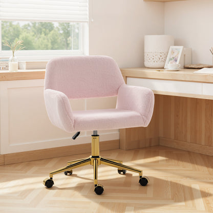 Faux Fur Rabbit Chair - Light Pink