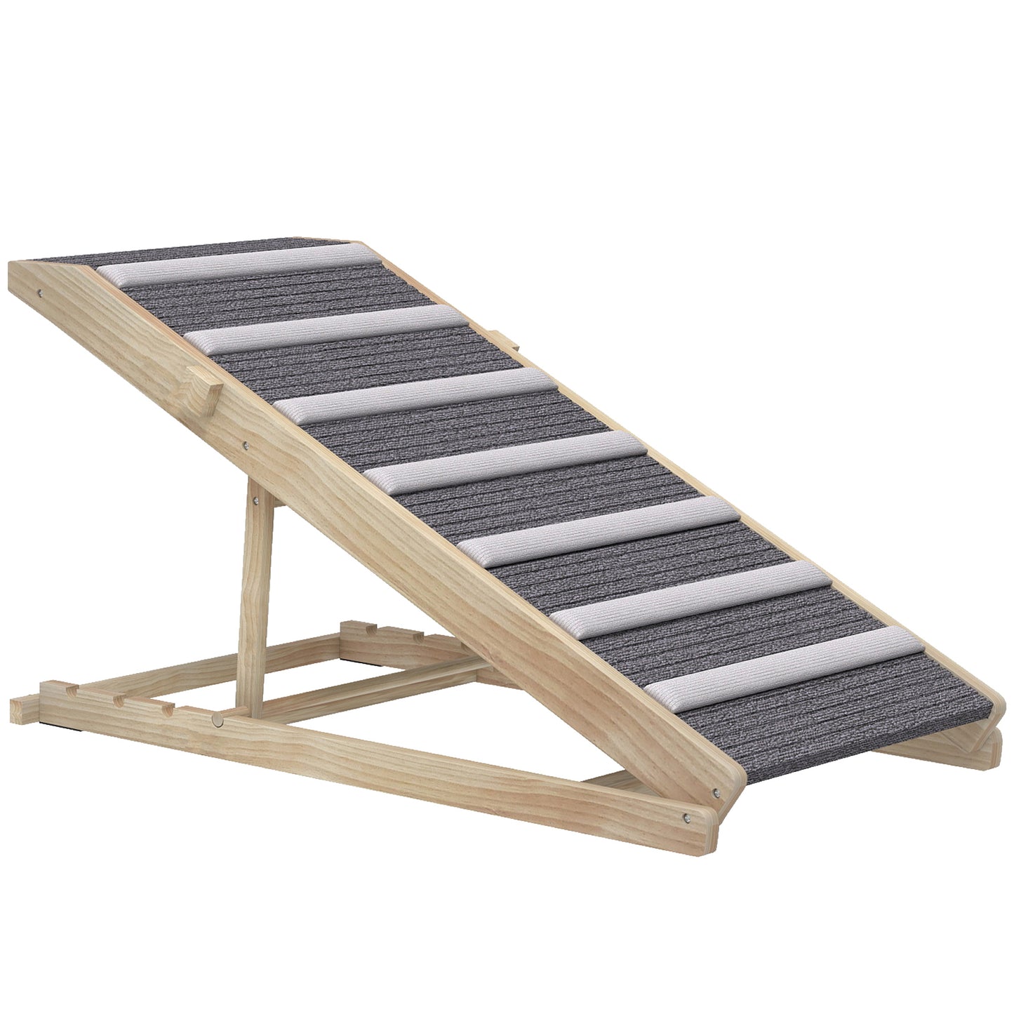 Dog Ramp for Couch, Adjustable Folding Pet Ramp, 4 Adjustable Height Dog Climbing Ladder, 35/43/47/50 cm Height