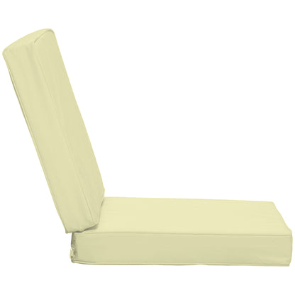 2-Piece Garden Seat and Back Cushion Set, Replacement Cushions for Outdoor Furniture with Seat Cushion and Back Cushion