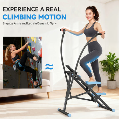 Stair Stepper for Home Gym Exercise, Vertical Climber Machine with LCD Monitor & Adjustable Pedals for Workout
