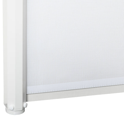 Retractable Stair Gate, Dog Pet Barrier, for Doorway, Staircase, Hallway - White