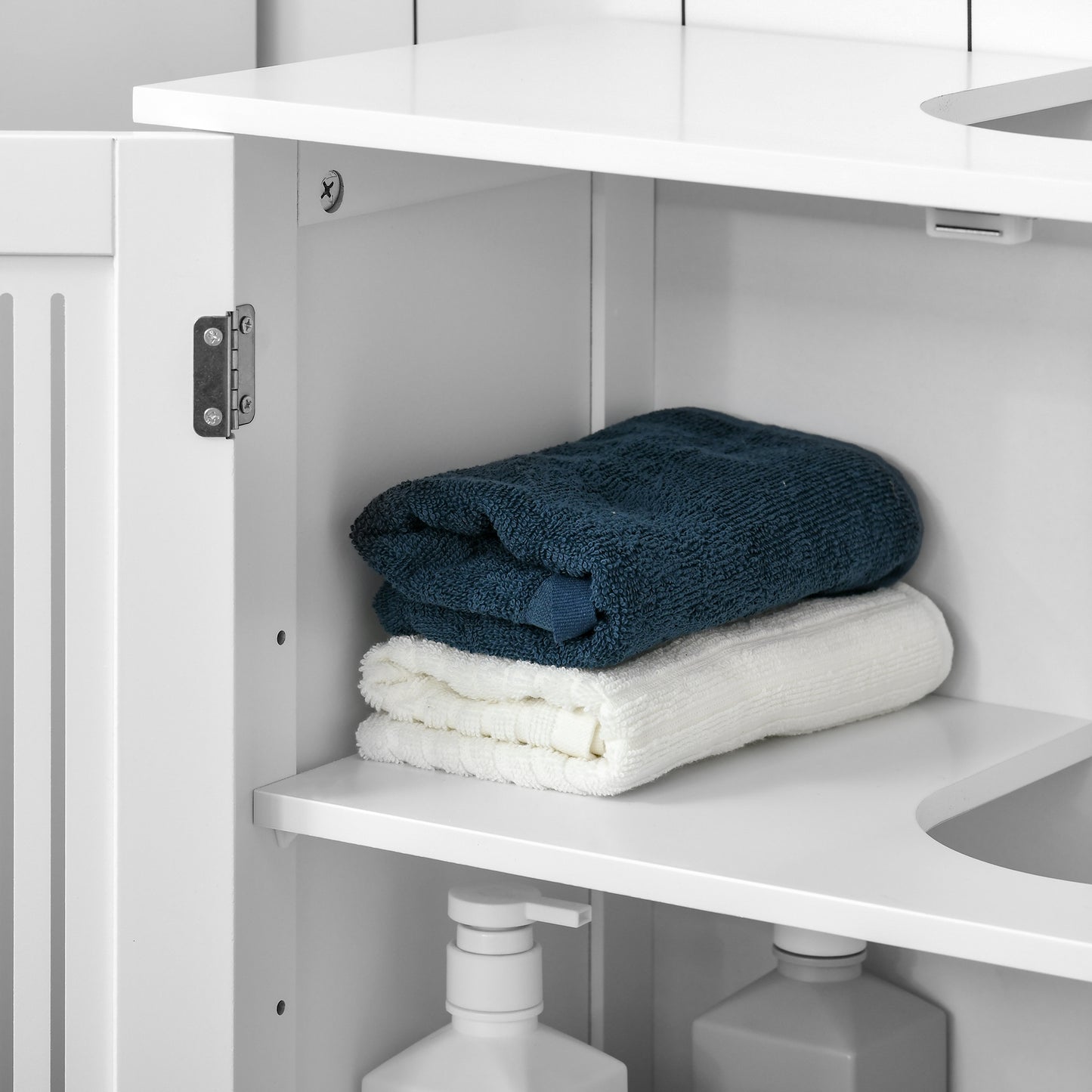 Modern Under Sink Cabinet with 2 Doors, Bathroom Vanity Unit, Pedestal Under Sink Design