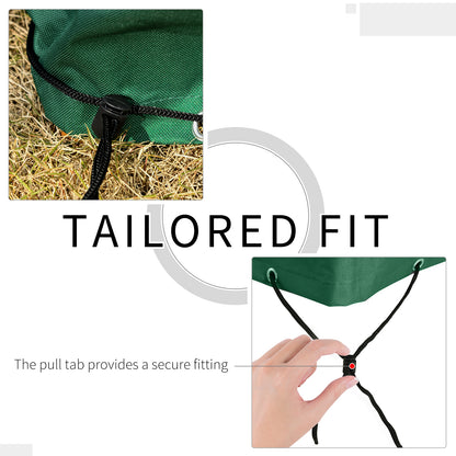 3-Seat Outdoor Garden Swing Chair Protective Cover Water UV Resistant, 240L x 133Wcm, Green