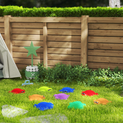 9-Piece Balance Stepping Stones with Non-Slip Edge, Indoor Outdoor Obstacle Course for Ages 3-8 Years, Multicoloured