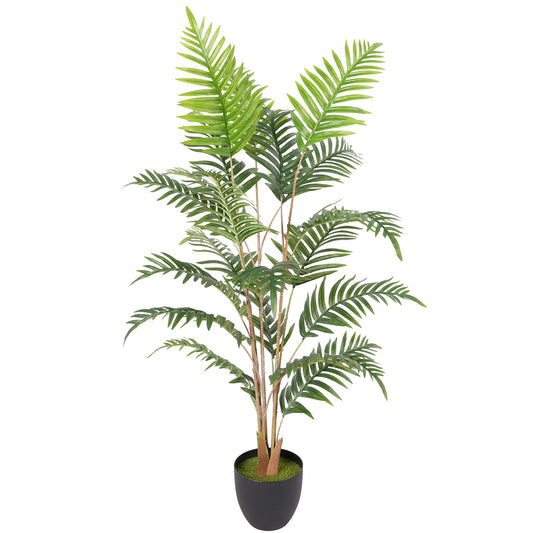 Artificial Fern Topiary Tree, Realistic Artificial Plant in Cement Pot, Fake Plant, 120cm